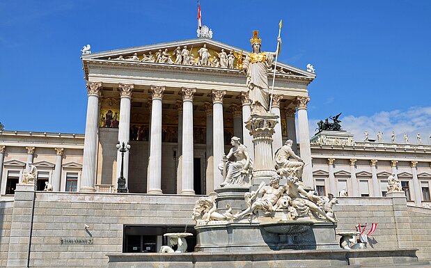 Bild des Parlaments in Wien 